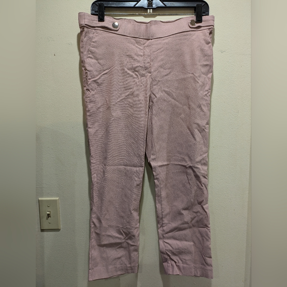 Jules & Leopold Light Pink Cropped Pants Size M
